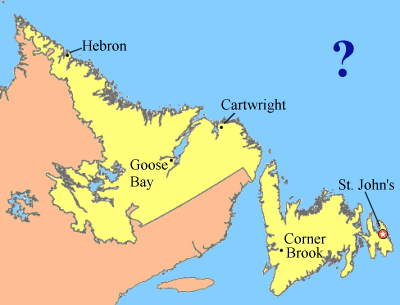 Newfoundland and Labrador Map