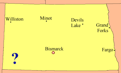 North Dakota Map