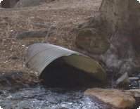 Example of a culvert