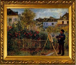 Monet Paintingin His Garden