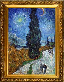 Road with Cypress and Star