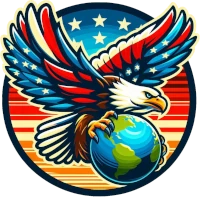 Marjorie re-imagined as an American eagle
