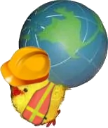 Marjorie wearing a bright vest and helmet like a proper construction worker should