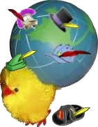 Marjorie with a bunch of premium member hats