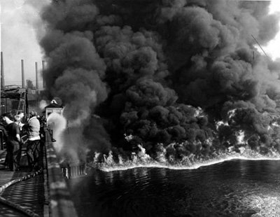 The day the Cuyahoga River caught on fire!