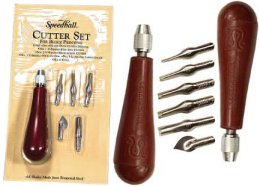 Speedball Linoleum Cutters with Handle Assortments