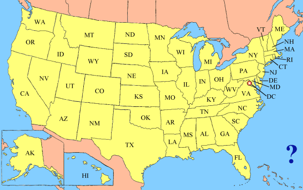 United States of America Map