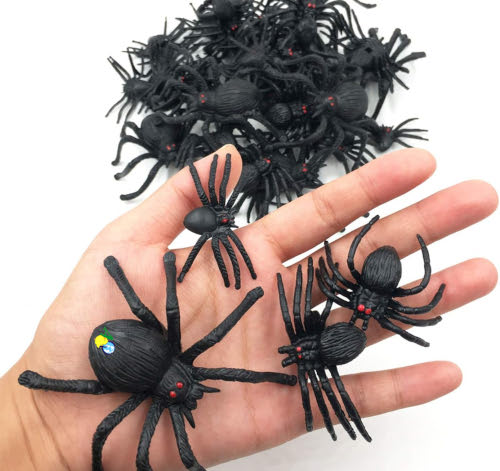 Dozens of Fake Spiders!