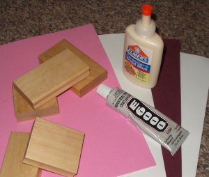 Supplies for mounting stamps
