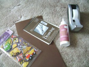 Materials to create custom logbook