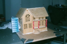 Working on the front porch